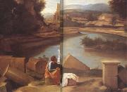 Nicolas Poussin Landscape with Saint Matthew and the Angel (mk10) oil